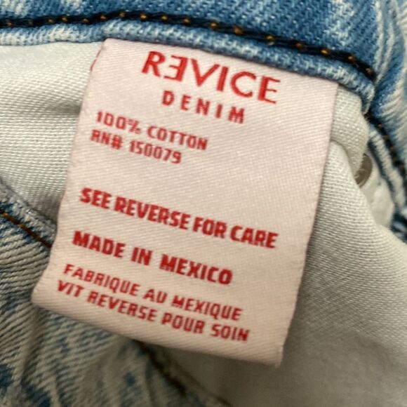 Revice Distressed Straight Leg Button Fly Jeans Size 28 - Picture 3 of 9